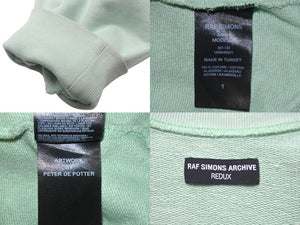 RAF SIMONS ARCHIVE REDUX ラフシモンズ アーカイブリダックス ネブラスカプリントスウェット 21SS ミントグリーン 美品 中古 60742