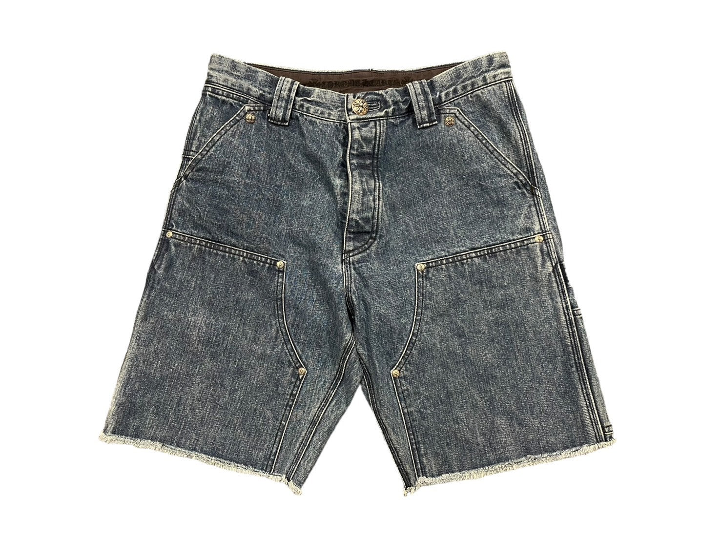 【おすすめ】 CHROME HEARTS クロムハーツ デニムカーペンターカットオフ ジャケット・アウター