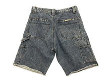Load image into Gallery viewer, CHROME HEARTS クロムハーツ デニムカーペンターカットオフショートパンツ インディゴ シルバー925 サイズ32 美品 中古 60757