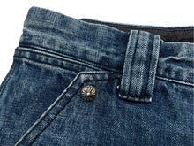 Load image into Gallery viewer, CHROME HEARTS クロムハーツ デニムカーペンターカットオフショートパンツ インディゴ シルバー925 サイズ32 美品 中古 60757