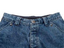 Load image into Gallery viewer, CHROME HEARTS クロムハーツ デニムカーペンターカットオフショートパンツ インディゴ シルバー925 サイズ32 美品 中古 60757