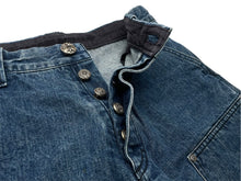 Load image into Gallery viewer, CHROME HEARTS クロムハーツ デニムカーペンターカットオフショートパンツ インディゴ シルバー925 サイズ32 美品 中古 60757