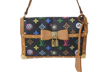 Load image into Gallery viewer, 極美品 LOUIS VUITTON ルイヴィトン ハンドバッグ アイラブモノグラム サックラバ Eye Need You ブラック マルチ M92054 中古 60758