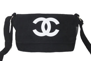極美品 CHANEL シャネル ショルダーバッグ ココマーク パイル ブラック シルバー金具 中古 60760