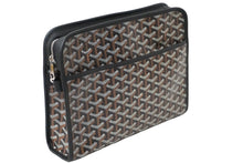 Load image into Gallery viewer, 極美品 GOYARD ゴヤール クラッチバッグ ジュバンスGM へリンボーン JOUVENGMLTY12CL12P ブラック シルバー金具 中古 60769
