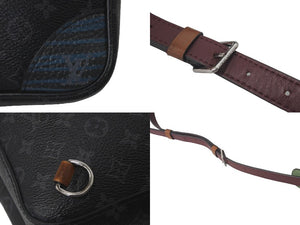 LOUIS VUITTON ルイ ヴィトン ショルダーバッグ アマゾンスリングバッグ モノグラムエクリプス M45439 ブラック 美品 中古 60771