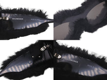 Load image into Gallery viewer, BALENCIAGA バレンシアガ サングラス 21AW コレクションピース ファーサングラス BBロゴ ブラック 美品 中古 60776