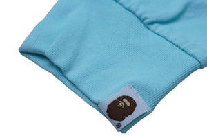 A BATHING APE アベイシングエイプ BABY MILO 長袖Ｔシャツ サイズXL ブルー コットン 002LTI301001M 美品 中古 60777