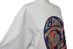 BILLIONAIRE BOYS CLUB ビリオネアボーイズクラブ BB HELMET 半袖Ｔシャツ サイズM コットン ホワイト 801-6202 美品 中古 60778