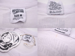 BILLIONAIRE BOYS CLUB ビリオネアボーイズクラブ BB HELMET 半袖Ｔシャツ サイズM コットン ホワイト 801-6202 美品 中古 60778