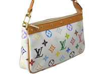 Load image into Gallery viewer, 新品同様 LOUIS VUITTON ルイヴィトン 村上隆 ホワイト ポシェットアクセソワール マルチカラー M92649 中古 60782
