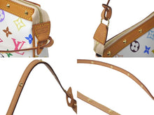 Load image into Gallery viewer, 新品同様 LOUIS VUITTON ルイヴィトン 村上隆 ホワイト ポシェットアクセソワール マルチカラー M92649 中古 60782