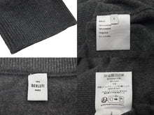 Load image into Gallery viewer, 極美品 Berluti ベルルッティ セーター クルーネック 刺繍ロゴ サイズL カシミヤ グレー R23KRL203-YWBO 中古 60791