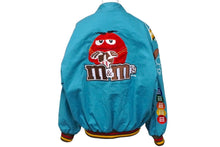 Load image into Gallery viewer, JH Design ジェイエイチデザイン M&amp;M&#39;sレーシングジャケット ワッペン Lサイズ ブルー 美品 中古 60794