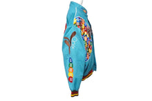 Load image into Gallery viewer, JH Design ジェイエイチデザイン M&amp;M&#39;sレーシングジャケット ワッペン Lサイズ ブルー 美品 中古 60794