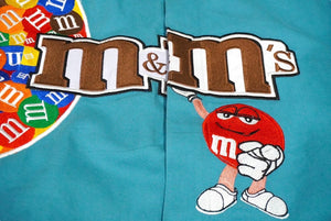 JH Design ジェイエイチデザイン M&M'sレーシングジャケット ワッペン Lサイズ ブルー 美品 中古 60794