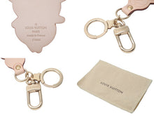Load image into Gallery viewer, 新品同様 LOUIS VUITTON ルイ ヴィトン キーホルダー 村上隆 コラボ 150周年限定 M62637 ポルトクレ パンダ ヌメ革 中古 60801