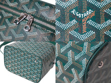 画像をギャラリービューアに読み込む, 新品同様品 GOYARD ゴヤール 2WAY ショルダー ミューズ ヴァニティケース グリーン ゴヤールディンキャンバス シルバー金具 中古 60803