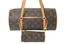 Load image into Gallery viewer, LOUIS VUITTON ルイ ヴィトン ハンドバッグ パピヨン30 筒型 ポーチ付き モノグラムキャンバス M51385 ブラウン 美品 中古 60819