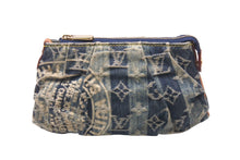 画像をギャラリービューアに読み込む, LOUIS VUITTON ルイヴィトン ポーチ トゥルースレイエ モノグラム デニム M95335 ゴールド金具 良品 中古 60830