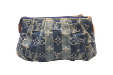 画像をギャラリービューアに読み込む, LOUIS VUITTON ルイヴィトン ポーチ トゥルースレイエ モノグラム デニム M95335 ゴールド金具 良品 中古 60830