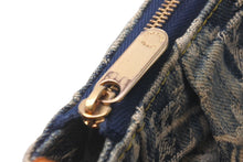 画像をギャラリービューアに読み込む, LOUIS VUITTON ルイヴィトン ポーチ トゥルースレイエ モノグラム デニム M95335 ゴールド金具 良品 中古 60830