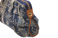 画像をギャラリービューアに読み込む, LOUIS VUITTON ルイヴィトン ポーチ トゥルースレイエ モノグラム デニム M95335 ゴールド金具 良品 中古 60830