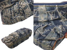 画像をギャラリービューアに読み込む, LOUIS VUITTON ルイヴィトン ポーチ トゥルースレイエ モノグラム デニム M95335 ゴールド金具 良品 中古 60830