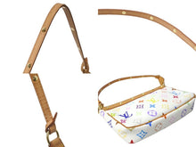 画像をギャラリービューアに読み込む, LOUIS VUITTON ルイヴィトン 村上隆 ホワイト ポシェットアクセソワール マルチカラー M92649 美品 中古 60837