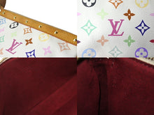 画像をギャラリービューアに読み込む, LOUIS VUITTON ルイヴィトン 村上隆 ホワイト ポシェットアクセソワール マルチカラー M92649 美品 中古 60837