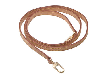 LOUIS VUITTON ルイ ヴィトン ショルダーストラップ バッグ用 ヌメ革 ベージュ ゴールド金具 フランス製 美品 中古 60845