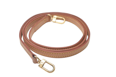 LOUIS VUITTON ルイ ヴィトン ショルダーストラップ バッグ用 ヌメ革 ベージュ ゴールド金具 美品 中古 60846