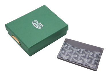 GOYARD ゴヤール カードケース サン シュルピス カードケース ヘリンボーン STSULPPMLTY51CL51X グレー 美品 中古 60847