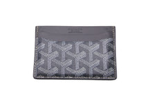 画像をギャラリービューアに読み込む, GOYARD ゴヤール カードケース サン シュルピス カードケース ヘリンボーン STSULPPMLTY51CL51X グレー 美品 中古 60847