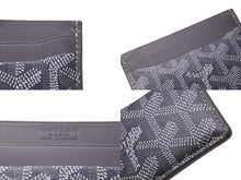画像をギャラリービューアに読み込む, GOYARD ゴヤール カードケース サン シュルピス カードケース ヘリンボーン STSULPPMLTY51CL51X グレー 美品 中古 60847