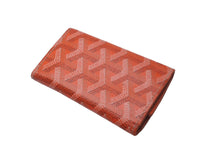 Load image into Gallery viewer, GOYARD ゴヤール キーケース サンミッシェル ヘリンボーン柄 オーダーカラー オレンジ 美品 中古 60849