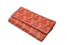 Load image into Gallery viewer, GOYARD ゴヤール キーケース サンミッシェル ヘリンボーン柄 オーダーカラー オレンジ 美品 中古 60849