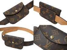 Load image into Gallery viewer, LOUIS VUITTON ルイヴィトン ベルト サンチュール ポシェット ポーチ付き ブラウン 90/36 M6933U 美品 中古 60851