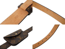 Load image into Gallery viewer, LOUIS VUITTON ルイヴィトン ベルト サンチュール ポシェット ポーチ付き ブラウン 90/36 M6933U 美品 中古 60851