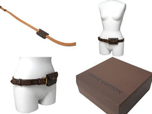 Load image into Gallery viewer, LOUIS VUITTON ルイヴィトン ベルト サンチュール ポシェット ポーチ付き ブラウン 90/36 M6933U 美品 中古 60851