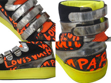 画像をギャラリービューアに読み込む, LOUIS VUITTON ルイヴィトン スティーブンスプラウス モノグラムグラフィティ ベルクロスニーカー サイズ91/2 良品 中古 60852