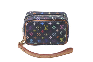 LOUIS VUITTON ルイヴィトン ポーチ トゥルース ワピティ モノグラム マルチカラー 村上隆 M58034 ゴールド金具 美品 中古 60855