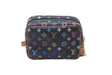 Load image into Gallery viewer, LOUIS VUITTON ルイヴィトン ポーチ トゥルース ワピティ モノグラム マルチカラー 村上隆 M58034 ゴールド金具 美品 中古 60855