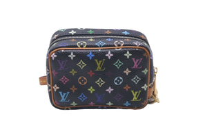 LOUIS VUITTON ルイヴィトン ポーチ トゥルース ワピティ モノグラム マルチカラー 村上隆 M58034 ゴールド金具 美品 中古 60855