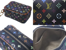 Load image into Gallery viewer, LOUIS VUITTON ルイヴィトン ポーチ トゥルース ワピティ モノグラム マルチカラー 村上隆 M58034 ゴールド金具 美品 中古 60855
