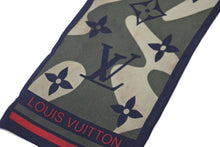Load image into Gallery viewer, LOUIS VUITTON ルイヴィトン スカーフ カモフラージュ モノグラム 村上隆 M74223 シルク 美品 中古 60857
