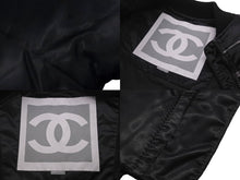 Load image into Gallery viewer, CHANEL シャネル ナイロンジャケット スポーツライン P29238V19623 ネイビー グレー ブラック金具 サイズ36 美品 中古 60888