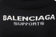 Load image into Gallery viewer, BALENCIAGA バレンシアガ ニット WFPロゴ ウール オーバーサイズ タートルネック K80 542703 T1507 サイズXL 美品 中古 60894
