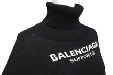 Load image into Gallery viewer, BALENCIAGA バレンシアガ ニット WFPロゴ ウール オーバーサイズ タートルネック K80 542703 T1507 サイズXL 美品 中古 60894