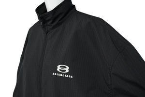 極美品 BALENCIAGA バレンシアガ ブルゾン UNITY SPORTS ICON COCOON KICK サイズ2 773048TKO311000 ブラック 中古 60895